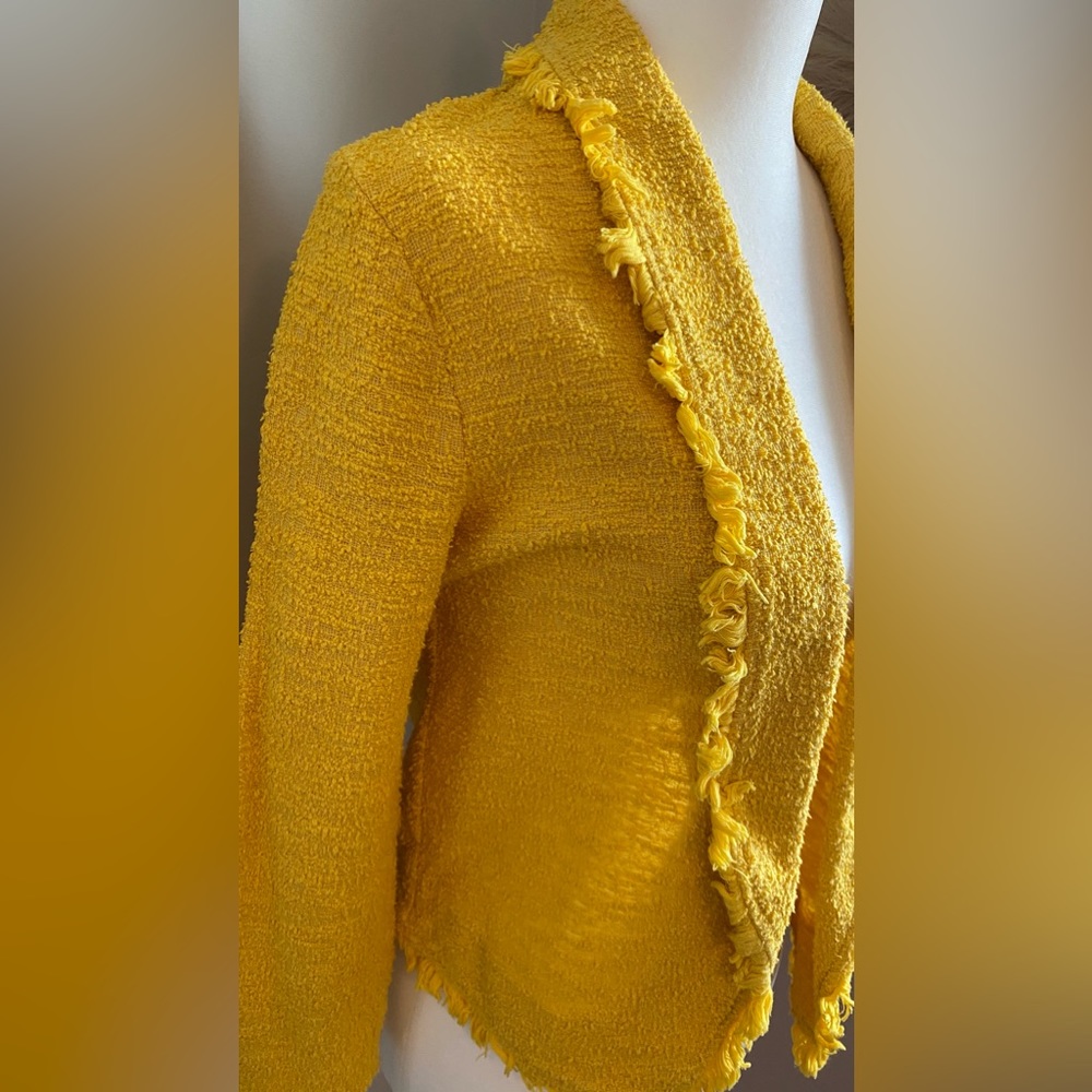 Express Small Formal Office Yellow‎ Cardigan Top Summer Spring Fall